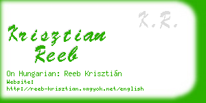 krisztian reeb business card
